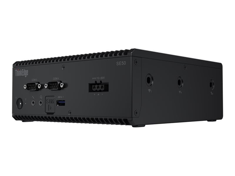 Lenovo ThinkEdge SE50 11RJ - USFF - Core i5 8365UE / 1.6 GHz - RAM 8 GB - SSD 128 GB - NVMe - UHD Graphics 620 - GigE - WiFi: 802.11a/b/g/n/AC, Bluetooth 5.1 - Monitor: Ninguno