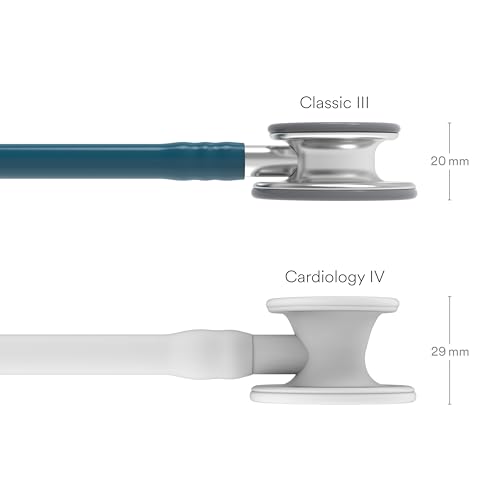 Littmann Classic III - Fonendoscopio, membrana de pieza única fácil de aplicar y de limpiar, color azul caribe