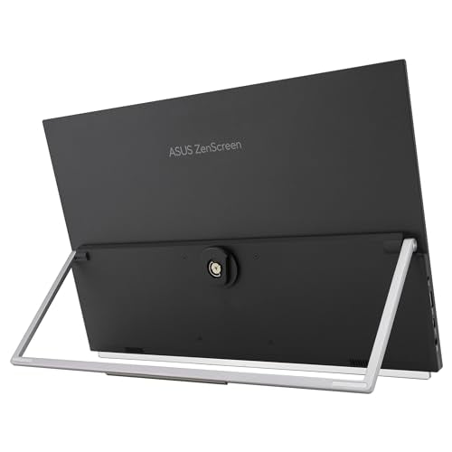 ASUS ZenScreen MB229CF - Monitor portátil de 22 Pulgadas, FHD (1920 x 1080), IPS, 100 Hz, USB-C, asa de Transporte/diseño con Soporte, Abrazadera en C, Audio de 2.1 Canales, Sostenibilidad ecológica