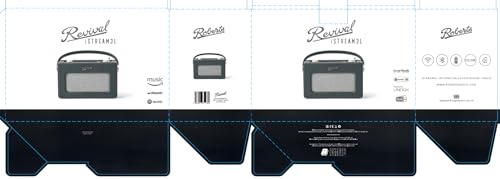 Roberts Revival iStream 3L Platinum Special Edition Dab+/FM/Bluetooth/WiFi - Radio portátil, Color Negro y Plateado