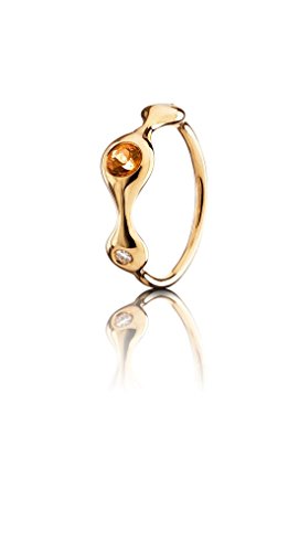 Pandora 970114MX4-51 - Anillo de oro amarillo de 18 quilates, talla 11 (16,24 mm)