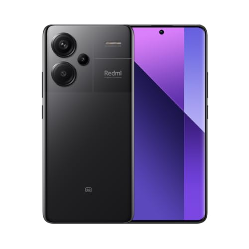 Xiaomi Redmi Note 13 Pro+ 5G - Smartphone de 12+512 GB, Pantalla de 6,67" AMOLED 1.5K 120Hz, MediaTek Dimensity 7200 Ultra, Triple cámara de hasta 200MP, Hypercharge 120W, Negro (Versión ES)