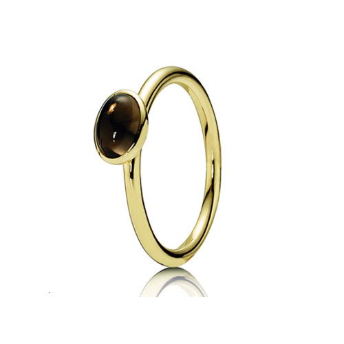 Pandora 150162SQ-57 - Anillo de oro amarillo de 14 quilates, talla 17 (18,16 mm)