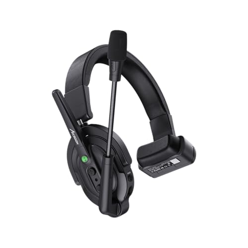 Accsoon - CoMo - Incluye un Auricular anfitrión y Dos Auriculares remotos - Diseño ergonómico - Alcance de 400 Metros