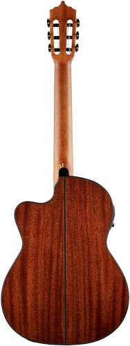 ARTESANO Guitarra de concierto Nuevo Marrón Cut Thin, Preamp
