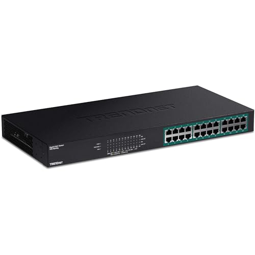 TRENDnet TPE-TG240g - Switch Gigabit PoE+ de 24 Puertos, no administrado, 10/100/1000 Mbps