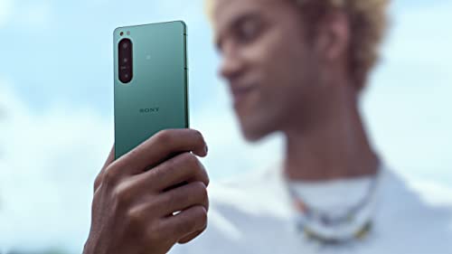Sony Xperia 5 IV Teléfono Inteligente, OLED de 6.1" 21:9 HDR, Tasa de Refresco de 120 Hz, Entrada de Audio de 3.5 mm, Android 12, Libre, 8 GB de RAM, 128 GB de Almacenamiento, Negro