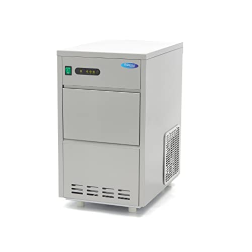 Máquina de cubitos de hielo con espacio de almacenamiento de 5 KG - 24 KG de cubitos de hielo por día - Catering - Máquina de cubitos de hielo de acero inoxidable