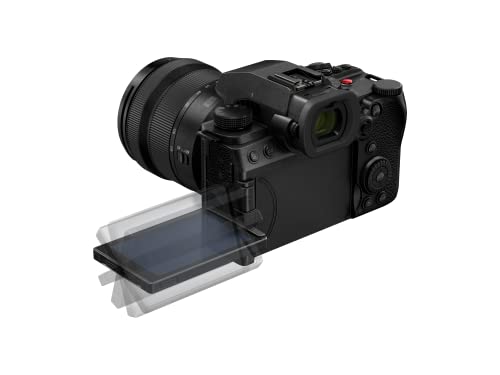 Panasonic LUMIX DC-S5M2XKE Cámara Marco Completo Sin Espejo, Lente LUMIX S-R2060 20-60mm F3.5-5.6, Grabación 4K 60P y 6K 30P, Pantalla Abatible, Wi-Fi, AF Híbrido De Fase, Batería DMW-BLK22, Negro