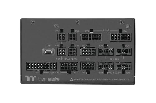Thermaltake Toughpower i 2000W | Fuente de Alimentación Digital ATX 3.1 | 80 Plus Titanium | PCIe Gen 5.1 con 12V-2×6 | Monitorización en Tiempo Real | Totalmente Modular