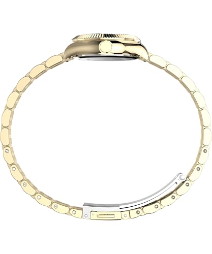 Timex Trend TW2W91000 - Reloj de Mujer 25 mm, Brazalete de Acero Inoxidable en Tono Dorado, Esfera y Caja en Tono Dorado