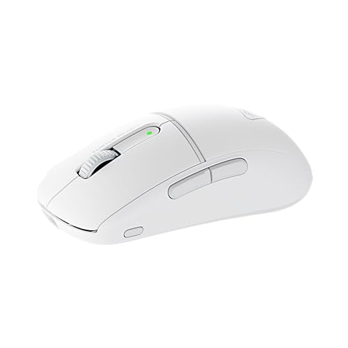 Turtle Beach Burst II Air – Ratón de Juego inalámbrico de 2,4 GHz, Ultraligero de 47 g, interruptores ópticos, simétrico, Sensor óptico de 26 000 PPP, Bluetooth, 120 Horas de batería - Blanco