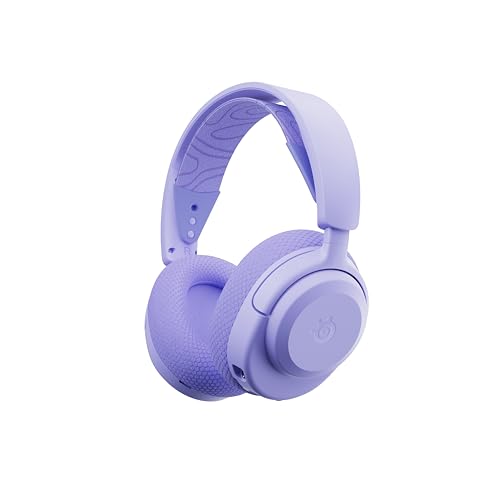 SteelSeries Arctis Nova 3P Wireless Auriculares Gaming multiplataforma - App - Batería 40h - Controladores magnéticos de neodimio - 2,4 GHz/Bluetooth - Micro extraíble - PS5, PS4, PC, Switch -Lavanda
