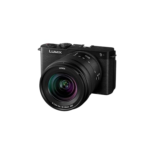 Panasonic Lumix DC-S9KE-K Cámara Vlogs, Puerta Abierta Fotograma Completo Sin Espejo, 24,2 MP, 6K/4K, PDAF 779, Estabilización De Imagen, Angulo Libre, WiFi 5 GHz, Negro, Lente 20-60 mm (Zoom x3)