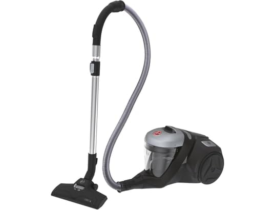 Hoover 39002259 H-Power 300 HP320PET, Aspiradora sin Bolsa Trineo, Tobera Turbo Pelo Mascotas y Tapicería, Compacta, Ciclónico, Selfdust Clean, 850W, Filtro Epa, 75dba, Cable 7 m, Negro, Depósito 2 l