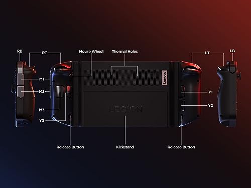 Lenovo Legion Go Console Gaming | 8,8" 2K Display | 144Hz | AMD Ryzen Z1 Extreme | 16GB RAM | 512GB SSD | Win11 | Negro