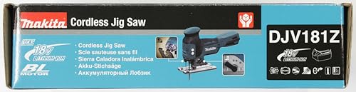 Makita DJV181Z DJV181Z-Caladora bl 18v lxt con pomo, 390 W, 18 V, Negro