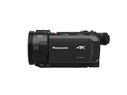 Panasonic HC-VXF11EG-K, Videocámara 4K con zoom óptico 24x y zoom digital 32x, Lente LEICA DICOMAR, Gran angular 25mm, Negro