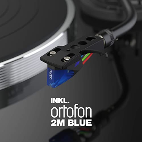 Reloop Turn X - Giradiscos HiFi Premium incl. cápsula Ortofon 2M Blue, accionamiento directo Super High Torque, control preciso de la rotación, 3 velocidades