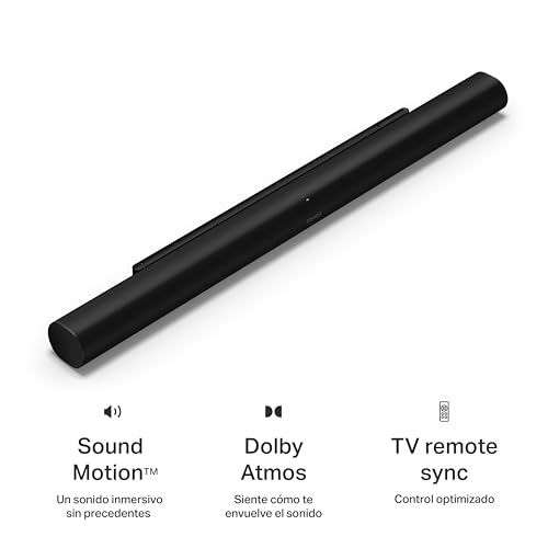 Sonos Barra de Sonido ARC Ultra con Dolby Atmos y Control por Voz - Sonido Envolvente 9.1.4 para la Tele y la música - Negro