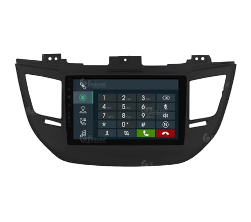 Radio de Coche para Hyundai Tucson Negro (con navegación, cámara de visión Trasera y Amplificador Kenwood de Serie) Android GPS Bluetooth WiFi USB Dab+ Touchscreen 9" 8core Carplay AndroidAuto