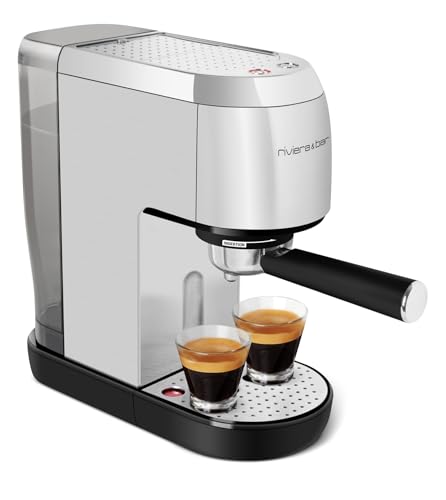 Riviera-et-Bar - Máquina de espresso compacta (acero inoxidable, BCE350)