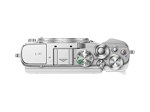 Cámara del Sistema Micro Cuatro Tercios Olympus Pen E-P7 Blanca, Sensor de 20 MP, LCD de Alta definición abatible, vídeo 4K, Wi-Fi, Control de Perfil Monocromo y del Color