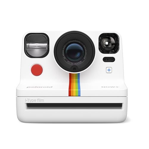 Polaroid Now+ Generation 2 - Paquete de cámara + película (16 Fotos Incluidas), Color Blanco, cámara de película instantánea controlada por aplicación conectada por Bluetooth, 6437