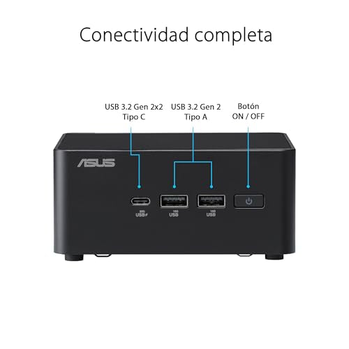 ASUS NUC 14 Pro - Ordenador de sobremesa (Intel Core Ultra 5 135H con vPro, Intel ARC Graphics, 16GB RAM DDR5, 512GB SSD, Windows 11 Pro), Slim, sin Cable, MTL-H 28W vPro (U5 135H)