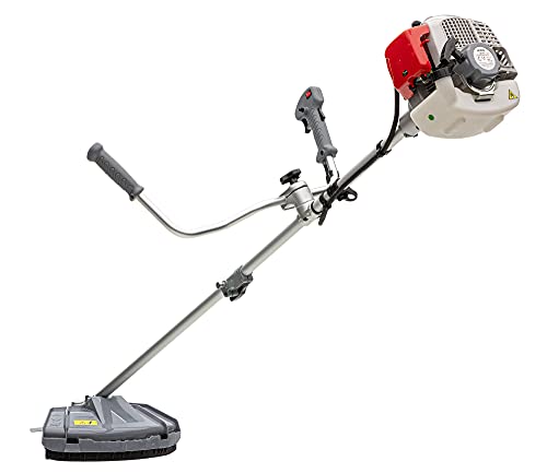 IKRA desbrozadora a Gasolina IBF 43 Incl. Bobina, Disco de 3 Puntas y arnés, 1,1 kW, Gris/Rojo