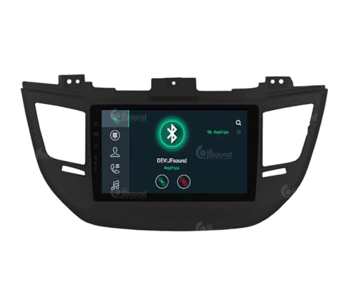 Radio de Coche para Hyundai Tucson Negro (con navegación, cámara de visión Trasera y Amplificador Kenwood de Serie) Android GPS Bluetooth WiFi USB Dab+ Touchscreen 9" 8core Carplay AndroidAuto