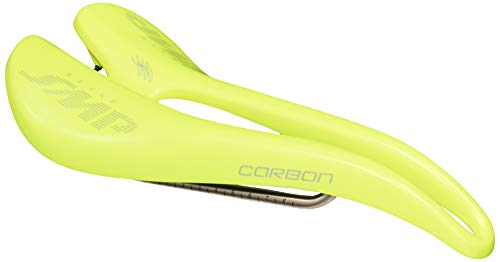 SMP Sillín de Bicicleta 4bike Carbon Ningún Genero, Amarillo Flúor, XS, S, M