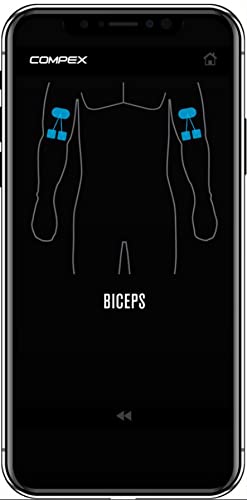 COMPEX Mini - Electroestimulador Muscular inalámbrico TENS, EMS, Masaje - 2 Canales Independientes, 6 programas - Se controla Mediante una App intuitiva
