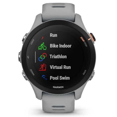 Garmin Forerunner® 255S, Reloj Inteligente GPS más pequeño, información Avanzada, batería de Larga duración, Gris Polvo