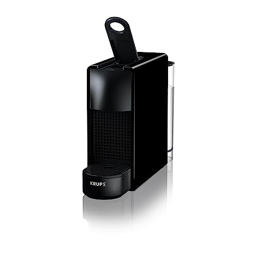Nespresso Intenso Krups Essenza Mini XN1108 - Cafetera de cápsulas 19 bares, 2 programas de café, tamaño ultracompacto y función de autoapagado, Negro