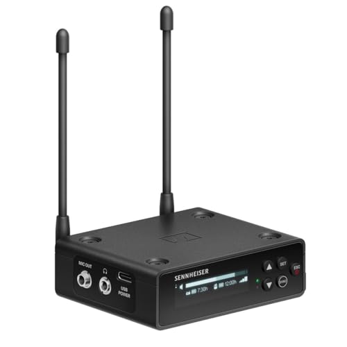 Sennheiser EW-DP ME2 Set (Q1-6) Sistema de micrófono inalámbrico Lavalier UHF Digital portátil omnidireccional ME2 - Negro (700010)