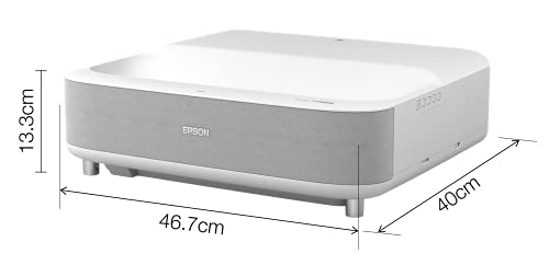 Epson EpiqVision Ultra EH-LS300W, TV Proyector Láser FullHD 1080p de UltraCorta Distancia con Android TV y Sonido by Yamaha