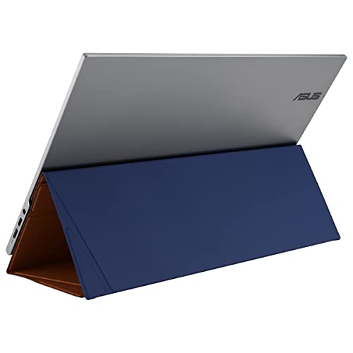 ASUS ZenScreen OLED MQ16AH - Monitor portátil de 15,6", 1080p, FHD, OLED, USB-C, HDMI, Smart Cover, Monitor Externo de Viaje para portátil, PC, Macbook, móvil, PS4, Switch