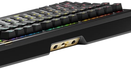 GLORIOUS Gaming GMMK 3 Pro HE: Teclado Gaming inalámbrico, Hall Effect, Carcasa de Aluminio, tasa de sondeo 8K, switches con Hot Swap MX y HE, acción Ajustable, TKL 75%, QWERTY nórdico - Negro
