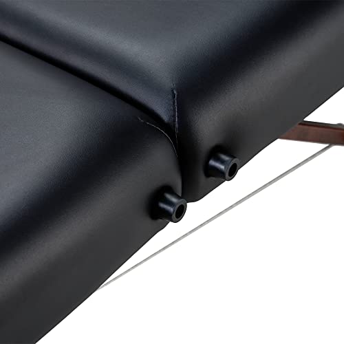 Master Massage Banco de Masaje portátil Plegable de Madera con cojín Musical y Altavoz, 76 cm