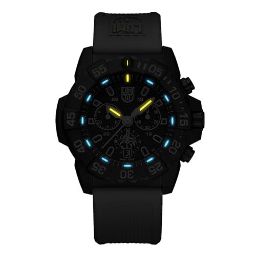 Luminox Reloj Cronógrafo para Hombres de Cuarzo Suizo con Correa en Caucho XS.3590.NSF.Set