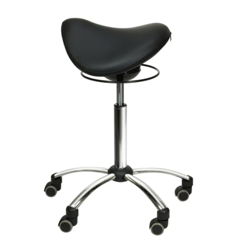 Silla de sillín Comfort con mecanismo de giro rosa