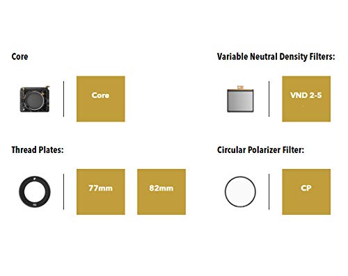 PolarPro - Kit de Filtro VND de Basecamp - Soporte de Filtro con Parasol