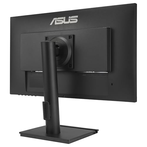 ASUS VA24DQFS Monitor profesional de 24 Pulgadas, IPS, Full HD, sin marco, 100 Hz, Adaptive-Sync, MPRT de 1 ms, HDMI, DisplayPort, VGA, luz azul baja, antiparpadeo, diseño ergonómico, montaje en pared
