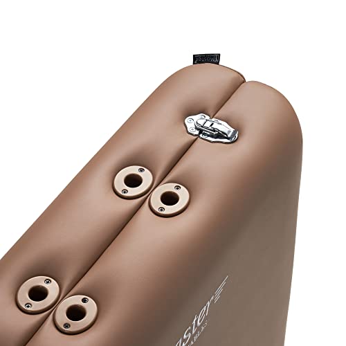 Master Massage Deauville Pro - Cuna de Masaje portátil (71 cm, Plegable, con Respaldo Ajustable sin Niveles), Color marrón Claro