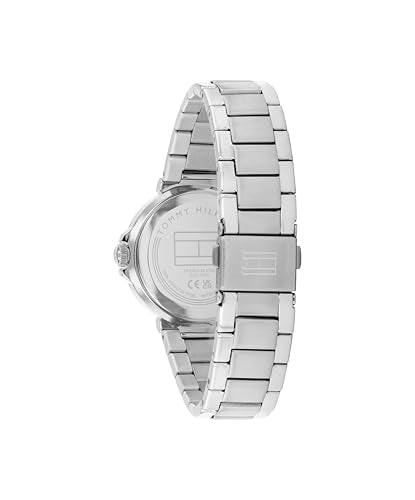 Tommy Hilfiger Reloj con Movimiento de Cuarzo de Tres Manecillas para Mujer con Correa de Acero Inoxidable Plateada - 1782777