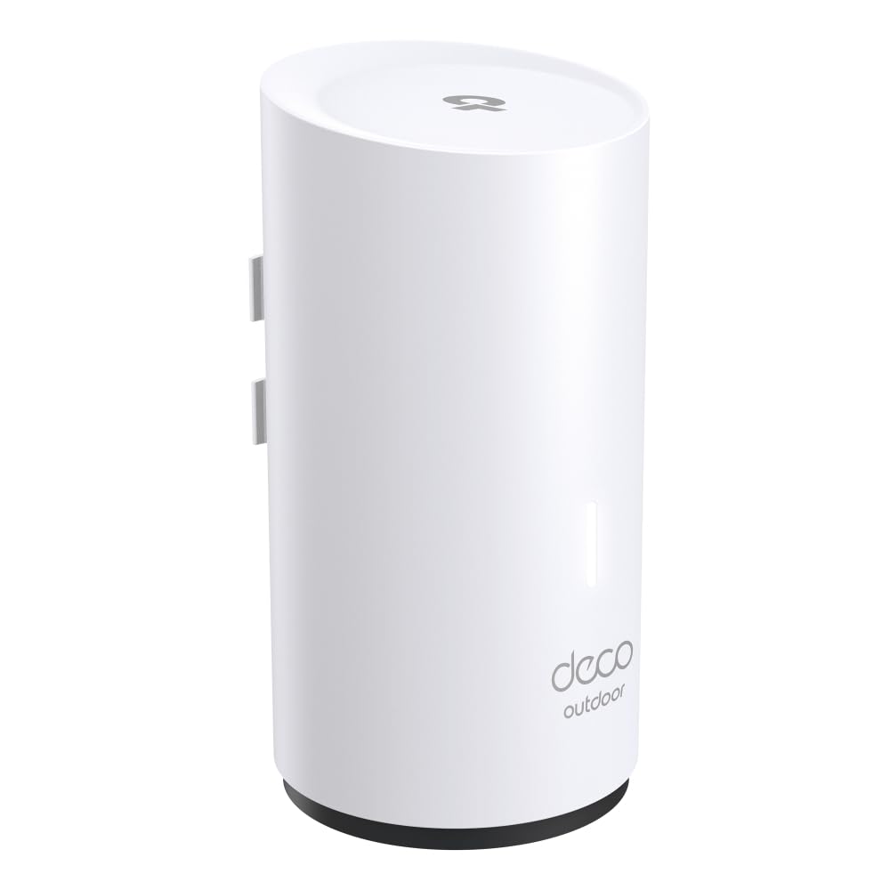 TP-Link Deco X50-Outdoor (1-Pack) - Sistema WiFi 6 AI Mesh, AX3000 Doble Banda 2.4 GHz/5 GHz,4k, Cobertura hasta 232 m2, 2X Puertos GigabIt por Unidad, Certificado como Resistente al Agua y al Polvo