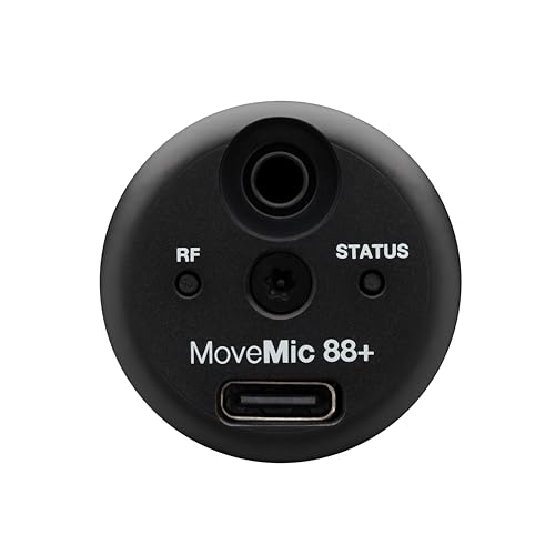 Shure Kit de Micrófono inalámbrico, MoveMic 88+ - Grabador de Audio Profesional para entrevistas de Cine/grabación de Campo | Compatible con iOS/Android Mediante la aplicación Motiv (MV88+W-Kit-Z6)