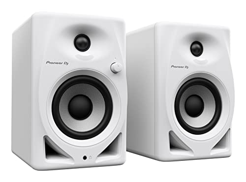 Pioneer DJ ® DM-40D-W Sistema Monitor de escritorio, Blanco, Cableado, Altavoz de 4''