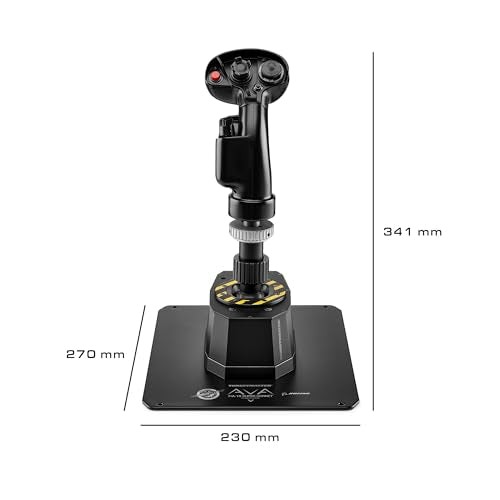 Thrustmaster AVA F/A-18 Super Hornet Flightstick, Base Modular para Joystick de Simulación de Vuelo en PC, Réplica del Flight Stick del Avión de Combate F/A-18C Hornet Incluido
